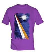 Marshall Islands Grunge Flag Mens T-Shirt
