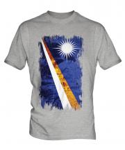 Marshall Islands Grunge Flag Mens T-Shirt