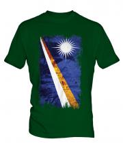 Marshall Islands Grunge Flag Mens T-Shirt