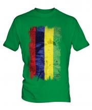 Mauritius Grunge Flag Mens T-Shirt
