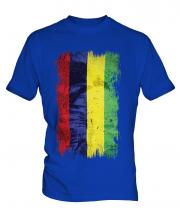 Mauritius Grunge Flag Mens T-Shirt