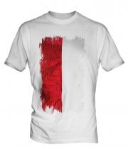 Monaco Grunge Flag Mens T-Shirt