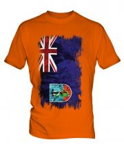 Montserrat Grunge Flag Mens T-Shirt