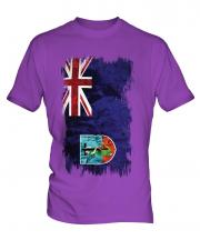 Montserrat Grunge Flag Mens T-Shirt