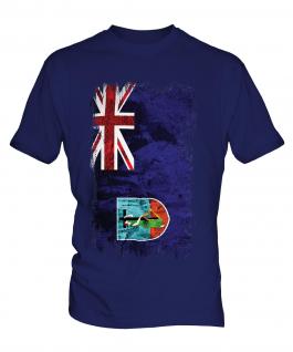 Montserrat Grunge Flag Mens T-Shirt