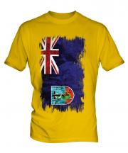 Montserrat Grunge Flag Mens T-Shirt