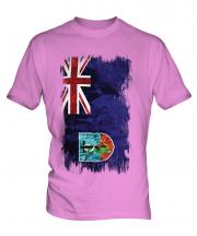 Montserrat Grunge Flag Mens T-Shirt