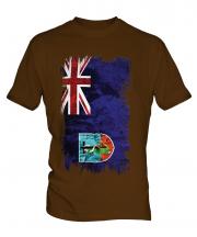 Montserrat Grunge Flag Mens T-Shirt