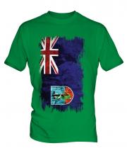 Montserrat Grunge Flag Mens T-Shirt