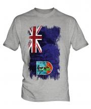 Montserrat Grunge Flag Mens T-Shirt