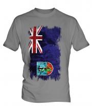 Montserrat Grunge Flag Mens T-Shirt