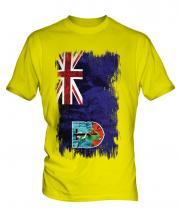 Montserrat Grunge Flag Mens T-Shirt