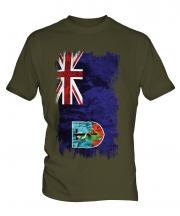 Montserrat Grunge Flag Mens T-Shirt