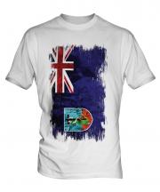 Montserrat Grunge Flag Mens T-Shirt