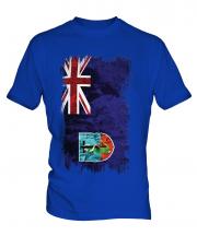 Montserrat Grunge Flag Mens T-Shirt
