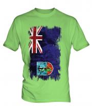 Montserrat Grunge Flag Mens T-Shirt