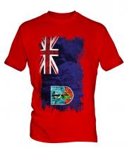 Montserrat Grunge Flag Mens T-Shirt