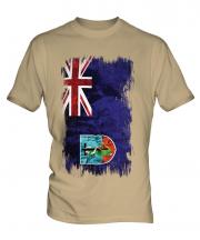 Montserrat Grunge Flag Mens T-Shirt
