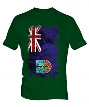 Montserrat Grunge Flag Mens T-Shirt