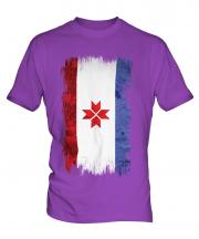 Mordovia Grunge Flag Mens T-Shirt