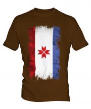 Mordovia Grunge Flag Mens T-Shirt