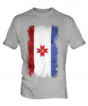 Mordovia Grunge Flag Mens T-Shirt