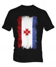Mordovia Grunge Flag Mens T-Shirt