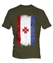 Mordovia Grunge Flag Mens T-Shirt