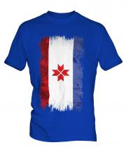 Mordovia Grunge Flag Mens T-Shirt