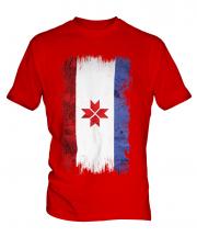 Mordovia Grunge Flag Mens T-Shirt