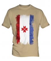 Mordovia Grunge Flag Mens T-Shirt