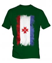 Mordovia Grunge Flag Mens T-Shirt