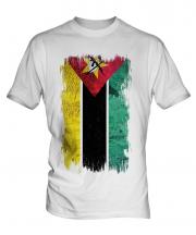 Mozambique Grunge Flag Mens T-Shirt