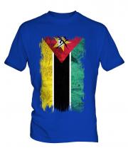 Mozambique Grunge Flag Mens T-Shirt