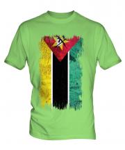 Mozambique Grunge Flag Mens T-Shirt