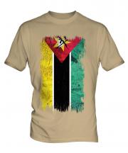Mozambique Grunge Flag Mens T-Shirt