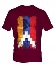 Nagorno-Karabakh Republic Grunge Flag Mens T-Shirt