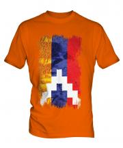 Nagorno-Karabakh Republic Grunge Flag Mens T-Shirt