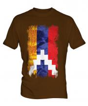 Nagorno-Karabakh Republic Grunge Flag Mens T-Shirt