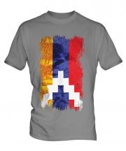 Nagorno-Karabakh Republic Grunge Flag Mens T-Shirt