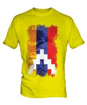 Nagorno-Karabakh Republic Grunge Flag Mens T-Shirt