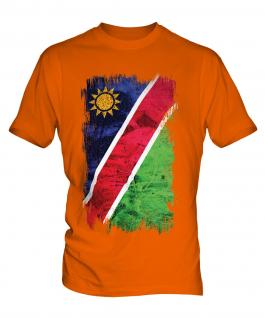 Namibia Grunge Flag Mens T-Shirt