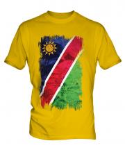 Namibia Grunge Flag Mens T-Shirt
