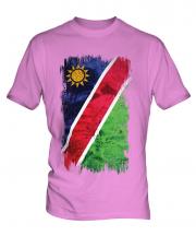Namibia Grunge Flag Mens T-Shirt