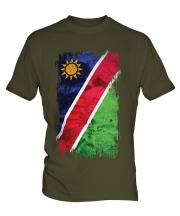 Namibia Grunge Flag Mens T-Shirt
