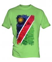 Namibia Grunge Flag Mens T-Shirt