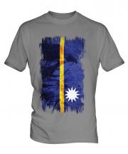 Nauru Grunge Flag Mens T-Shirt