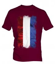 Netherlands Grunge Flag Mens T-Shirt