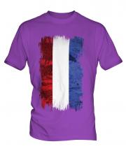 Netherlands Grunge Flag Mens T-Shirt