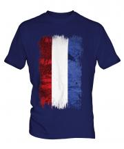 Netherlands Grunge Flag Mens T-Shirt